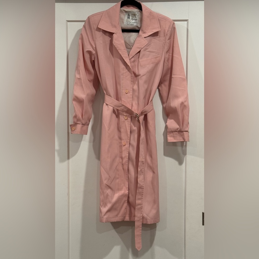 Vintage London Fog Maincoats Blush Pink trench coat